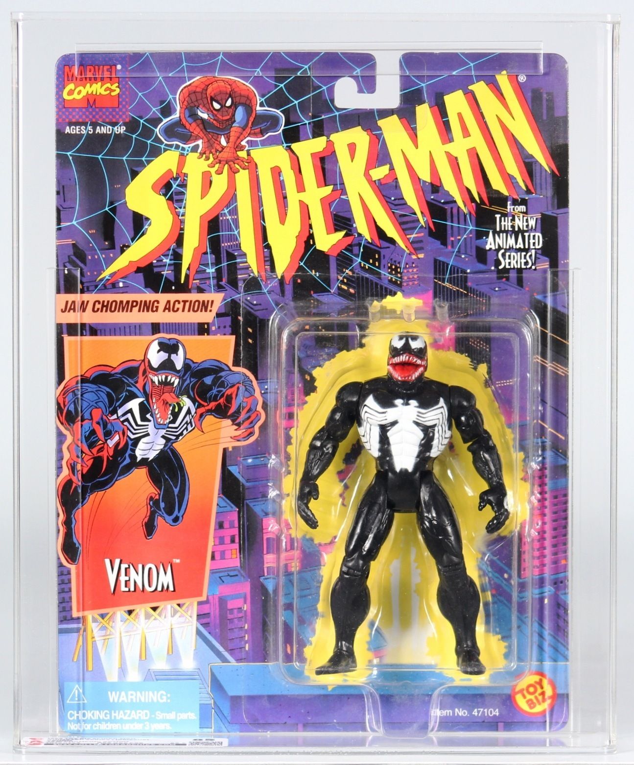 90's Toy Biz Spider-Man Action Figure - Heavy Hitters Venom