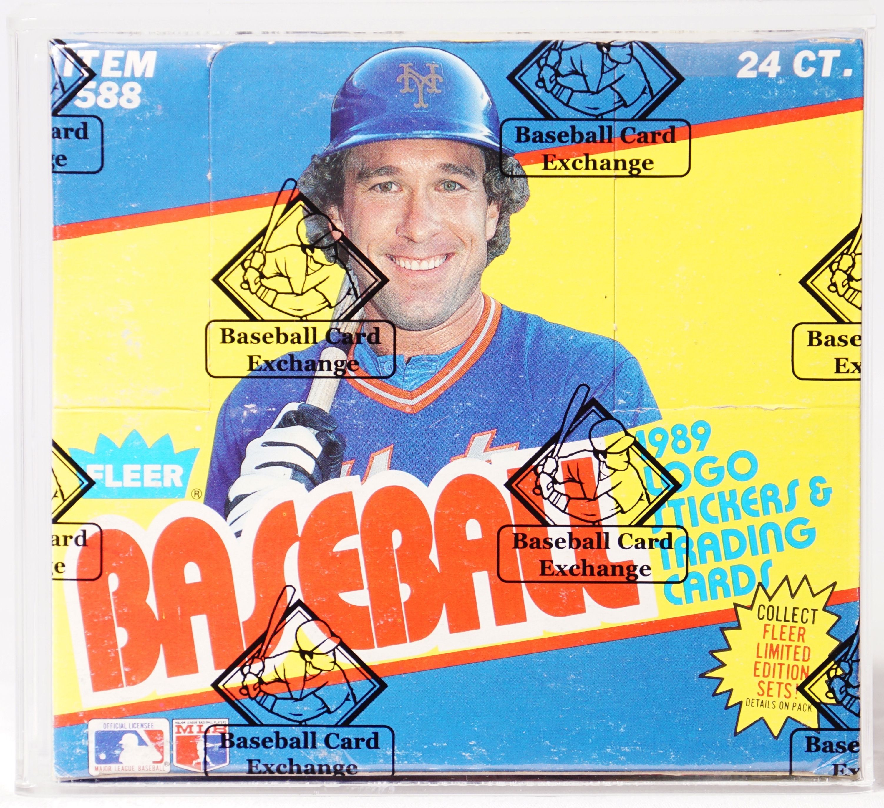 1989 Fleer Baseball Cards 36ct. Retail Cello Box 3rd Party Wrapped Archive Only