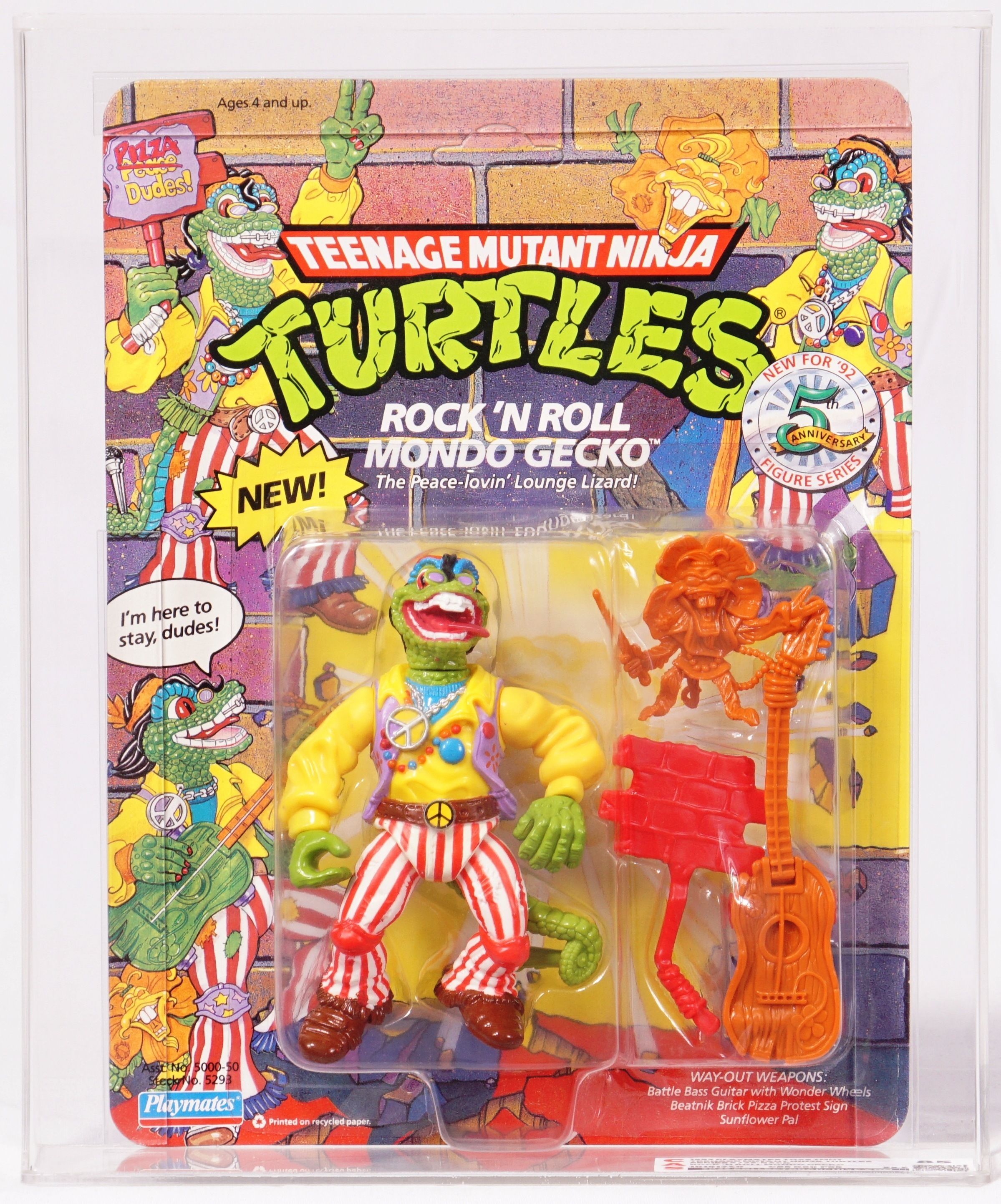 お気に入り Mutant Teenage Playmates 1992 Ninja Action Carded Turtles アメコミ