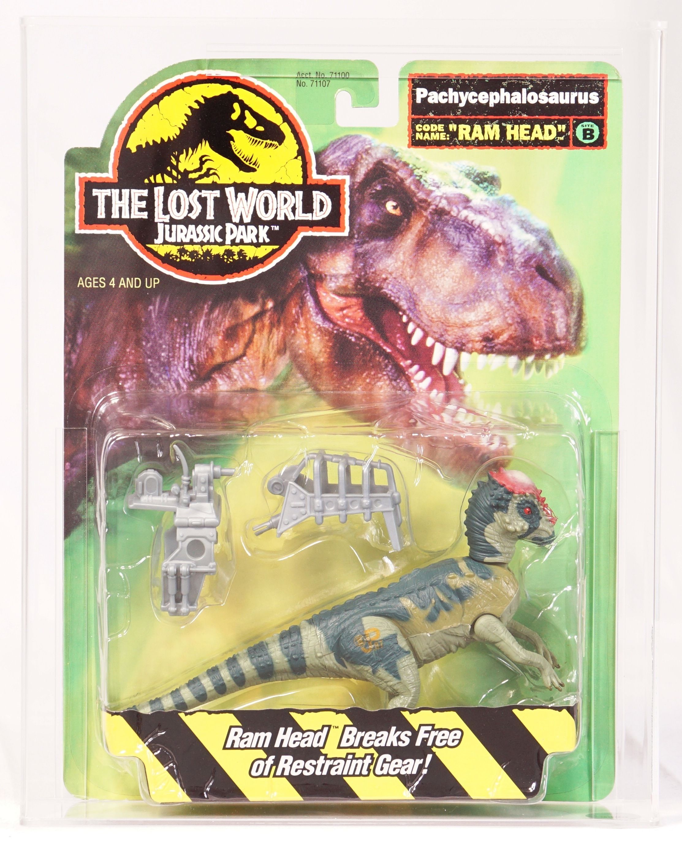 1996 Kenner Jurassic Park The Lost World Carded Action Figure Pachycephalosaurus