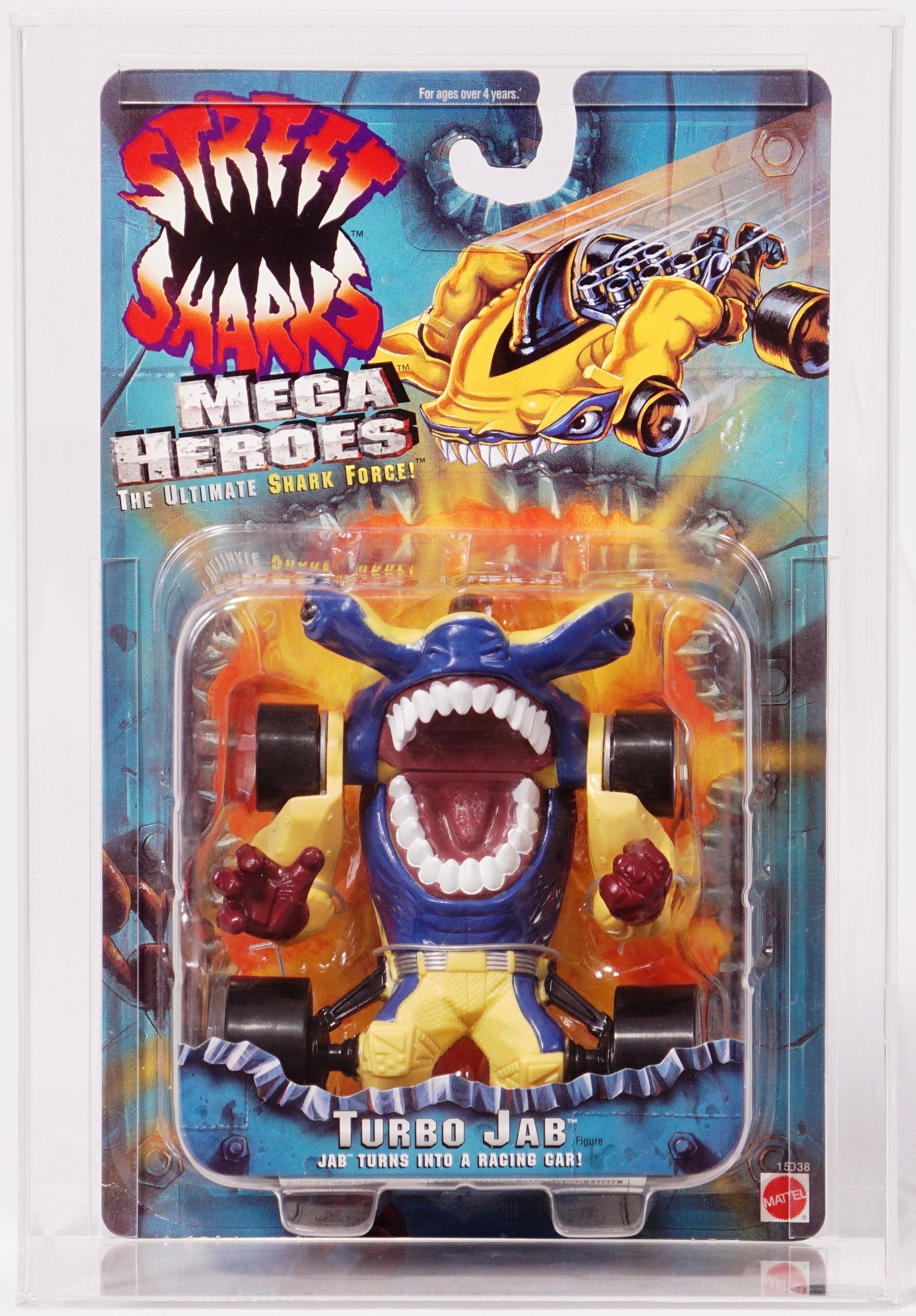 1995 Mattel Street Sharks Carded Mega Heroes Carded Action