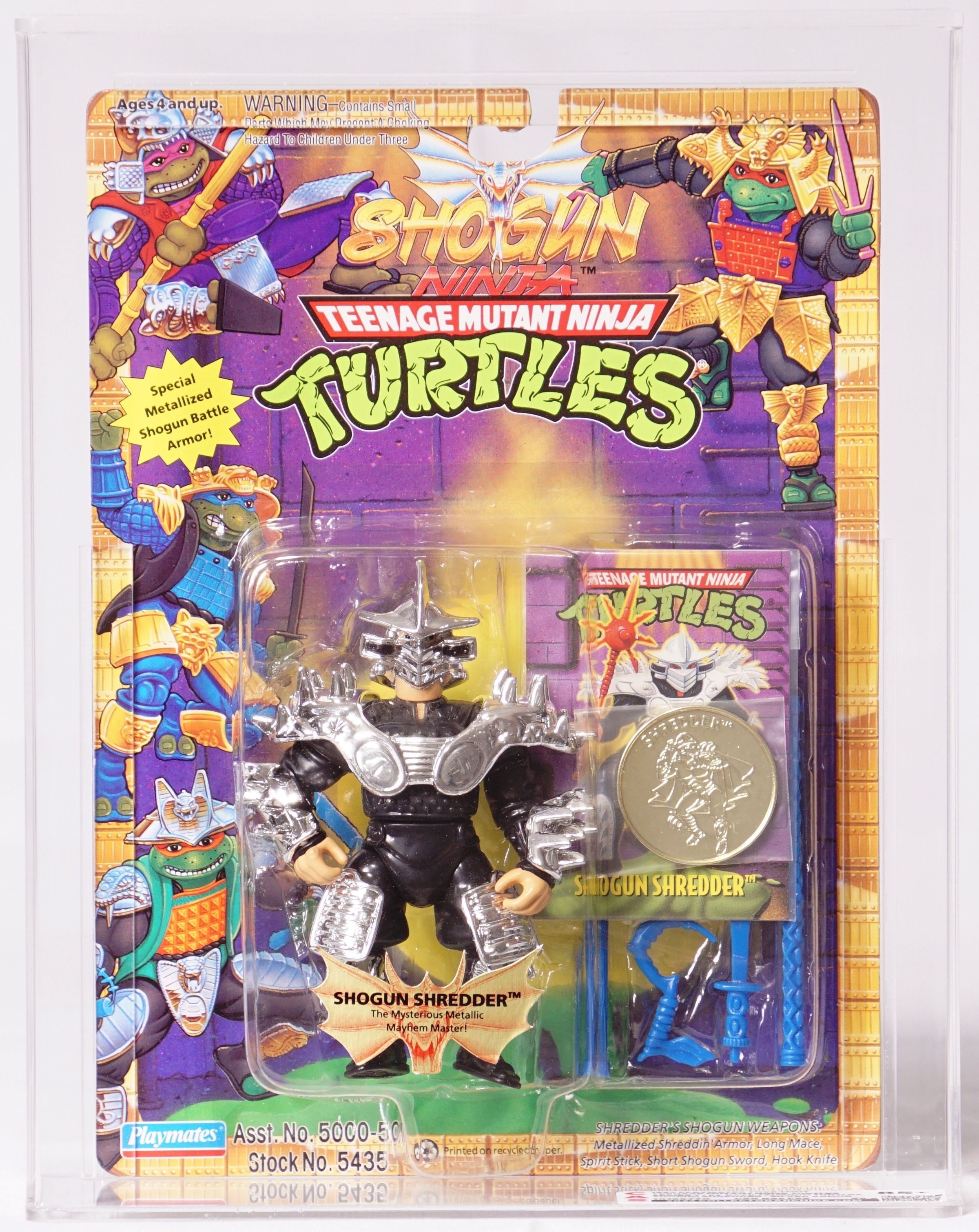 1994 Playmates Teenage Mutant Ninja Turtles Carded Action Figure - Shogun  Shredder