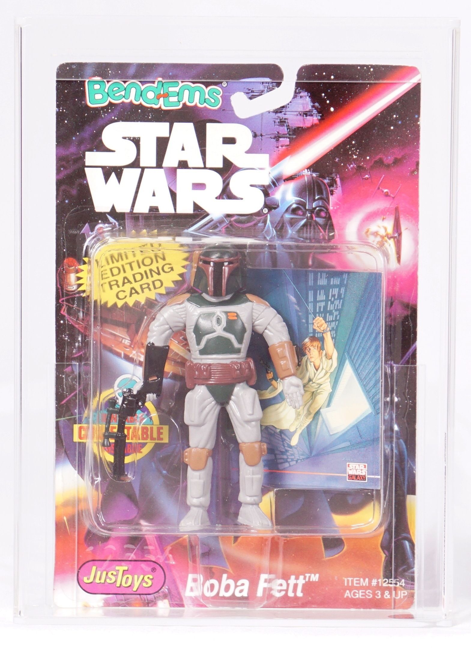 1994 Justoys Star Wars Carded Bend-ems Figure - Boba Fett