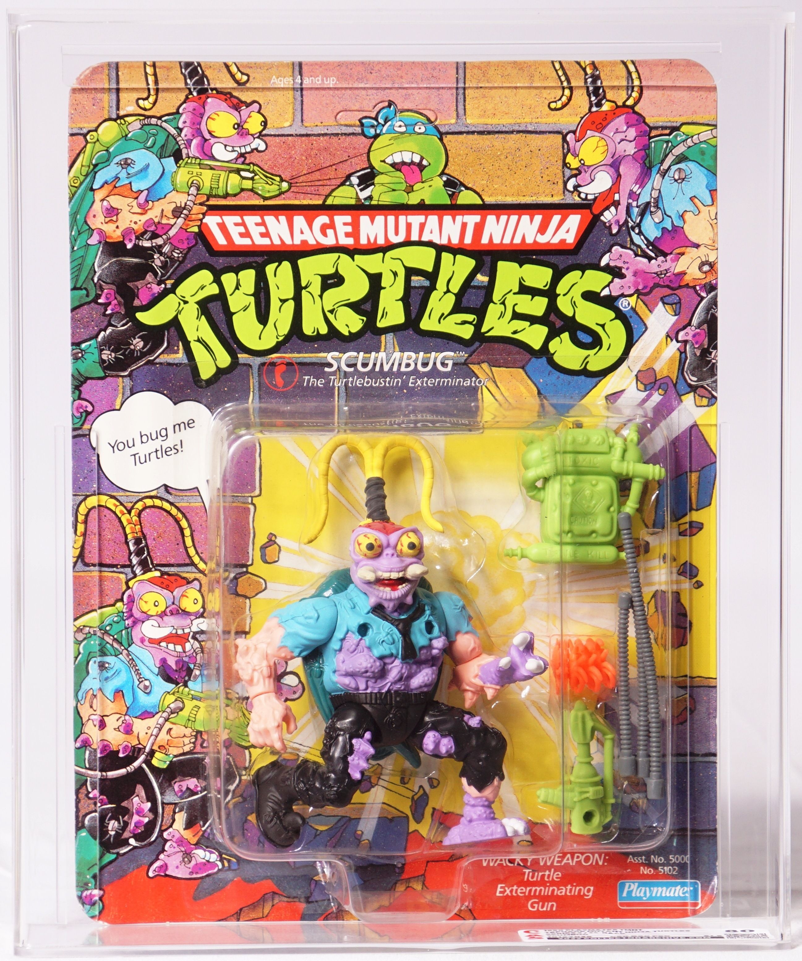 高い品質 Mutant Teenage Playmates 1990 Ninja Action Carded Turtles その他