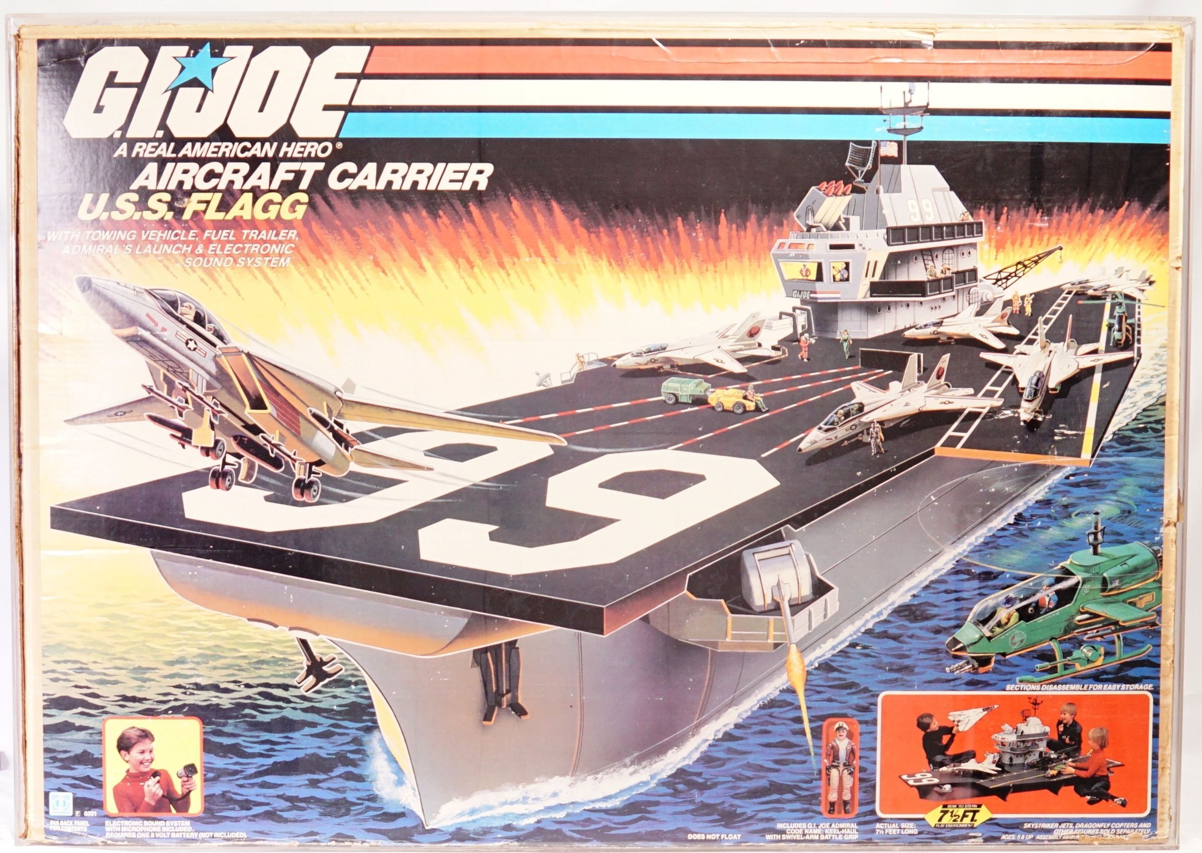 1985 Hasbro G.I. Joe Boxed Vehicle U.S.S. Flagg Aircraft Carrier