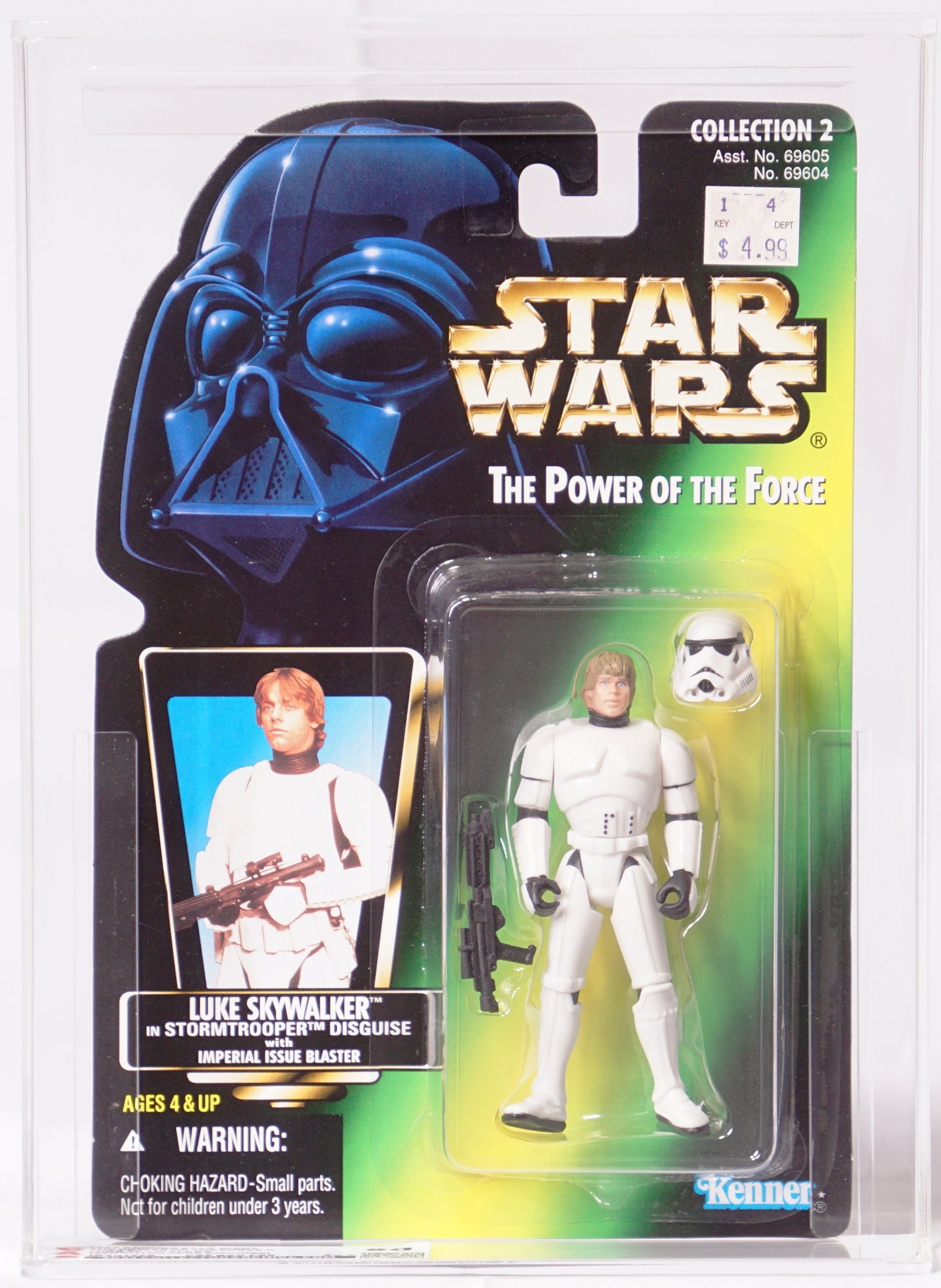 1996 Kenner Star Wars POTF II Carded Action Figure - Luke