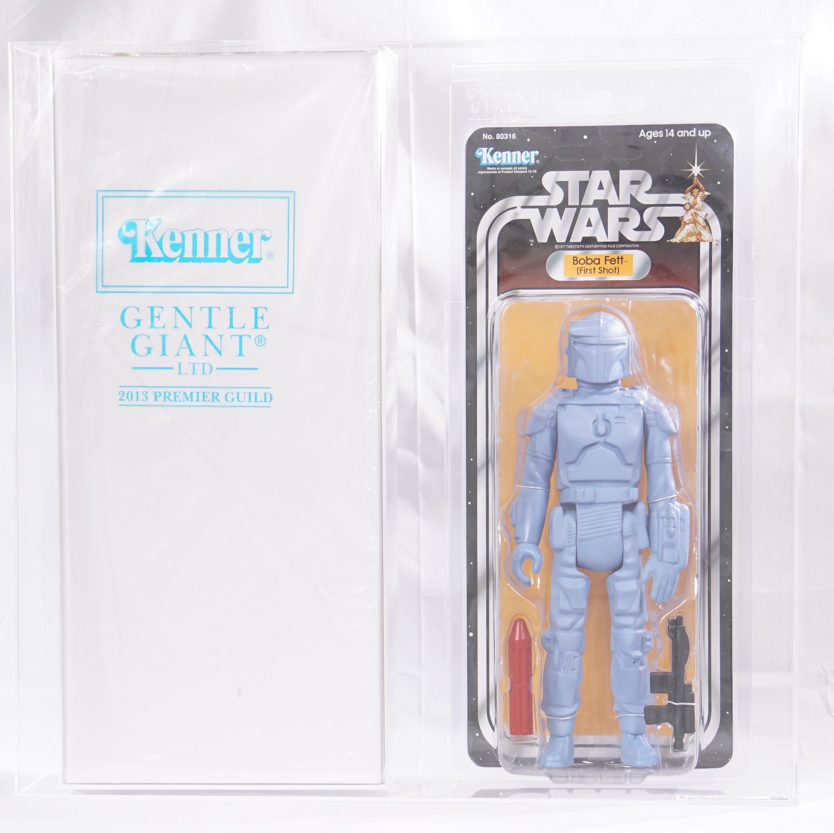 2013 Kenner/Gentle Giant Premier Guild Exclusive Jumbe Carded Action Figure  - Boba Fett 'First Shot' Version (w/Shipper)