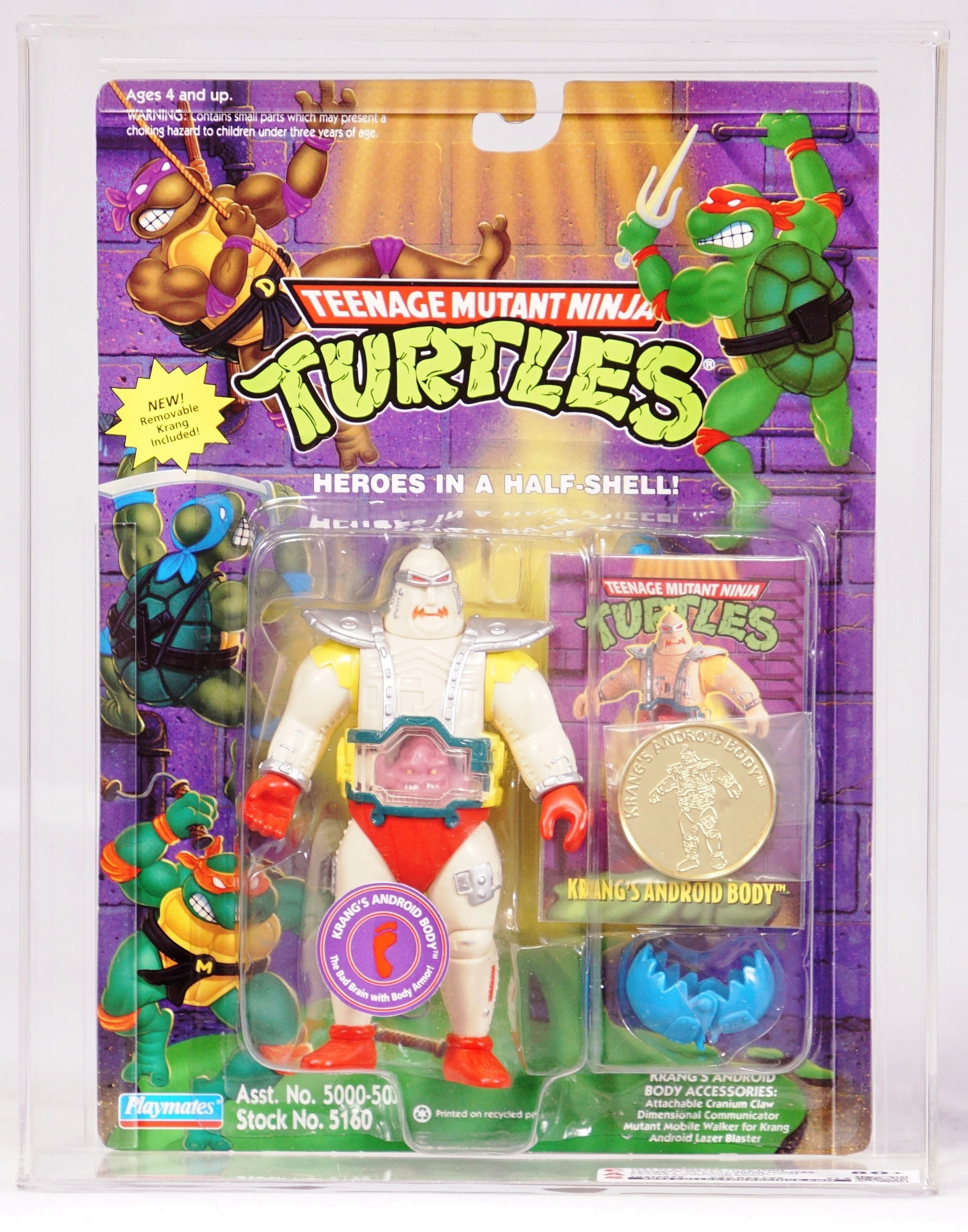 1994 Playmates Teenage Mutant Ninja Turtles Carded Action Figure Krang s Android Body