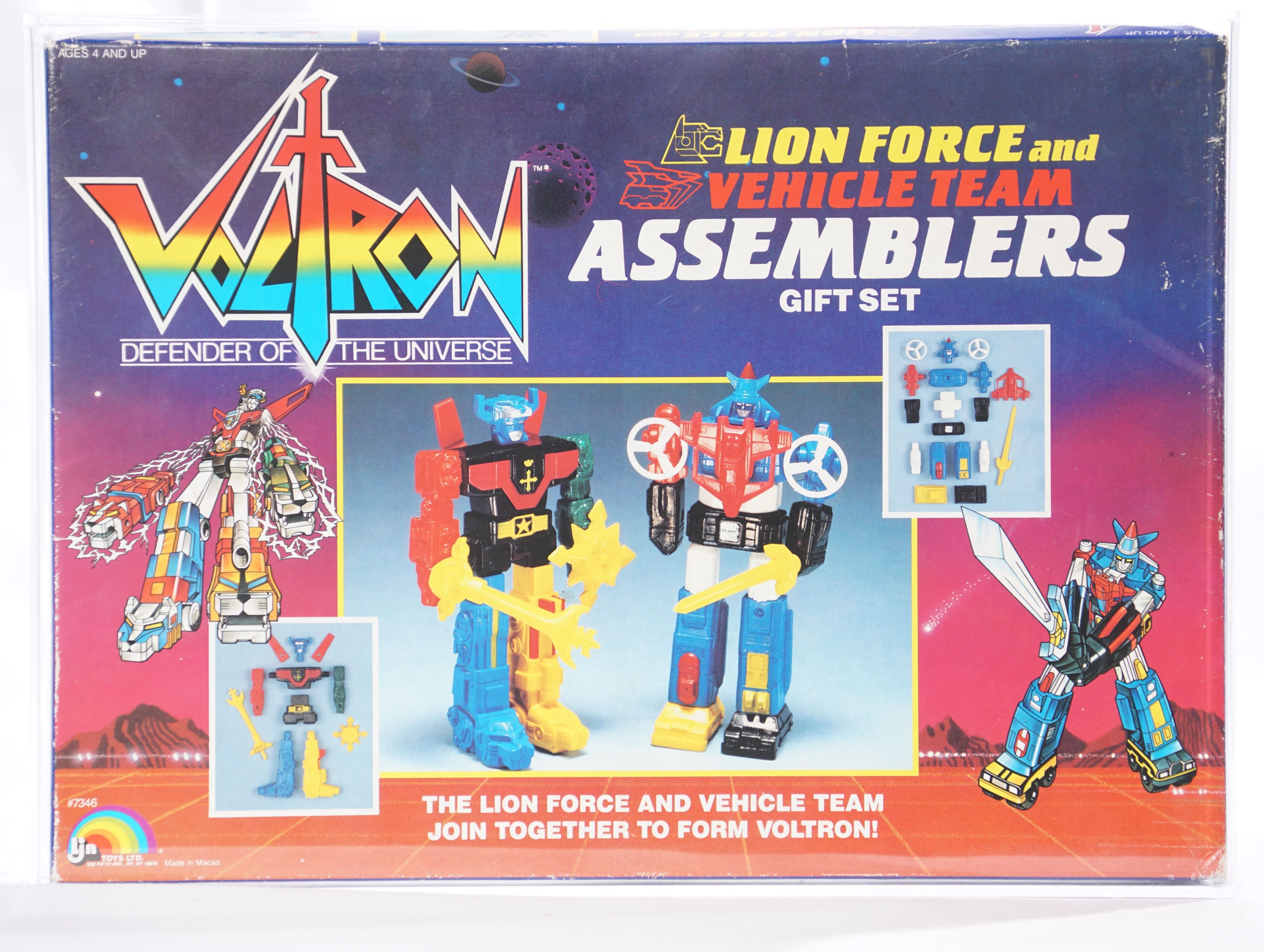 1984 LJN Toys Boxed Voltron - Lion Force and Vehicle Team
