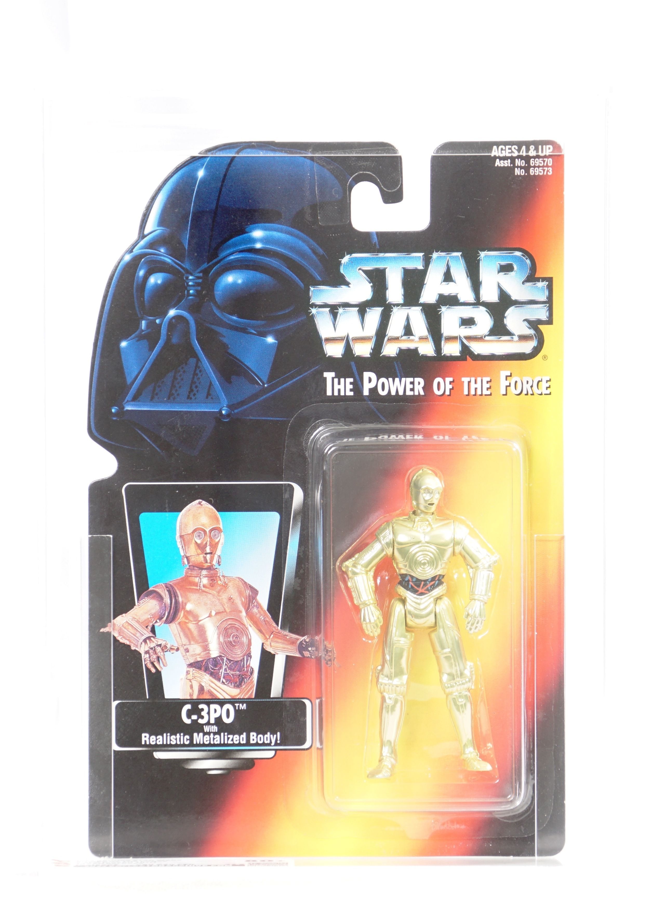 1995 Kenner Star Wars POTF II Carded Action Figure - C-3PO (Green Tint  Japan Release)