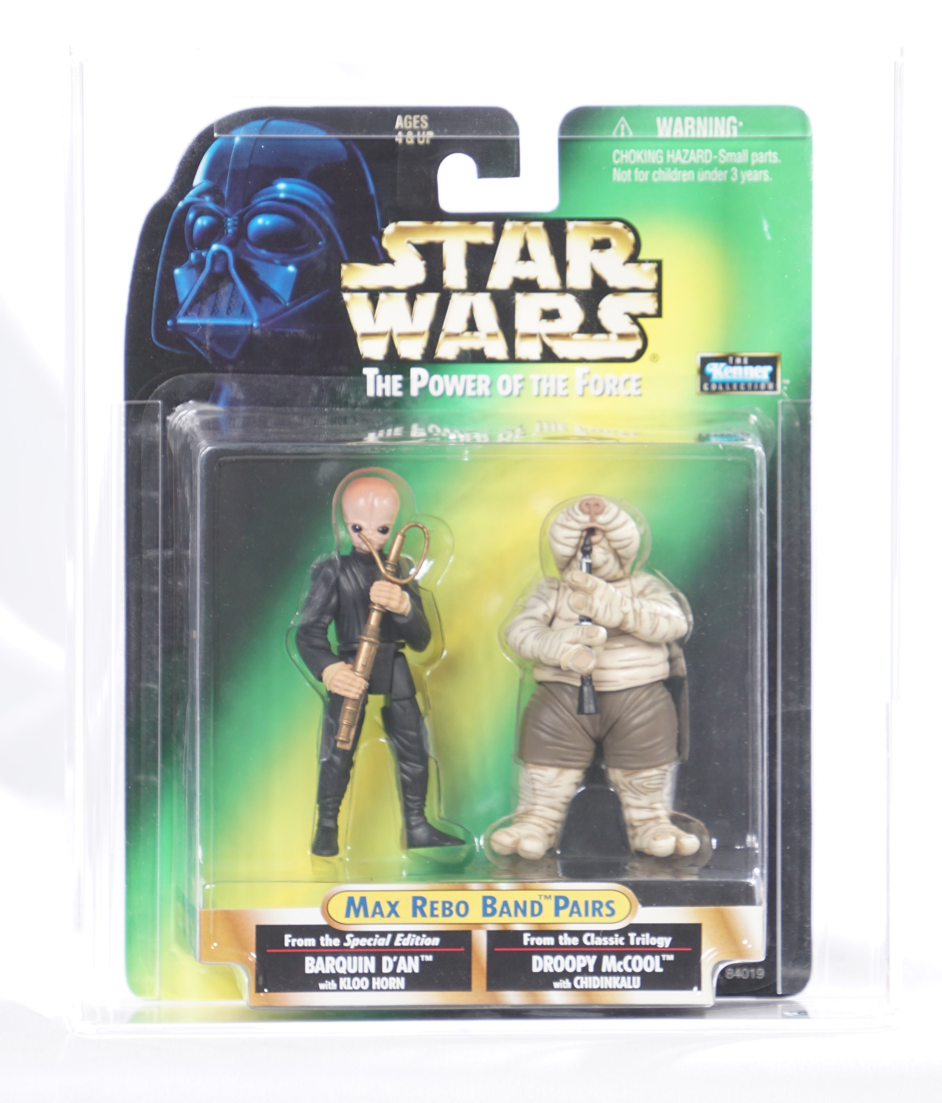 1998 Hasbro Star Wars Power of the Force Quality Control Sample Carded  Action Figure - Max Rebo Band Pairs