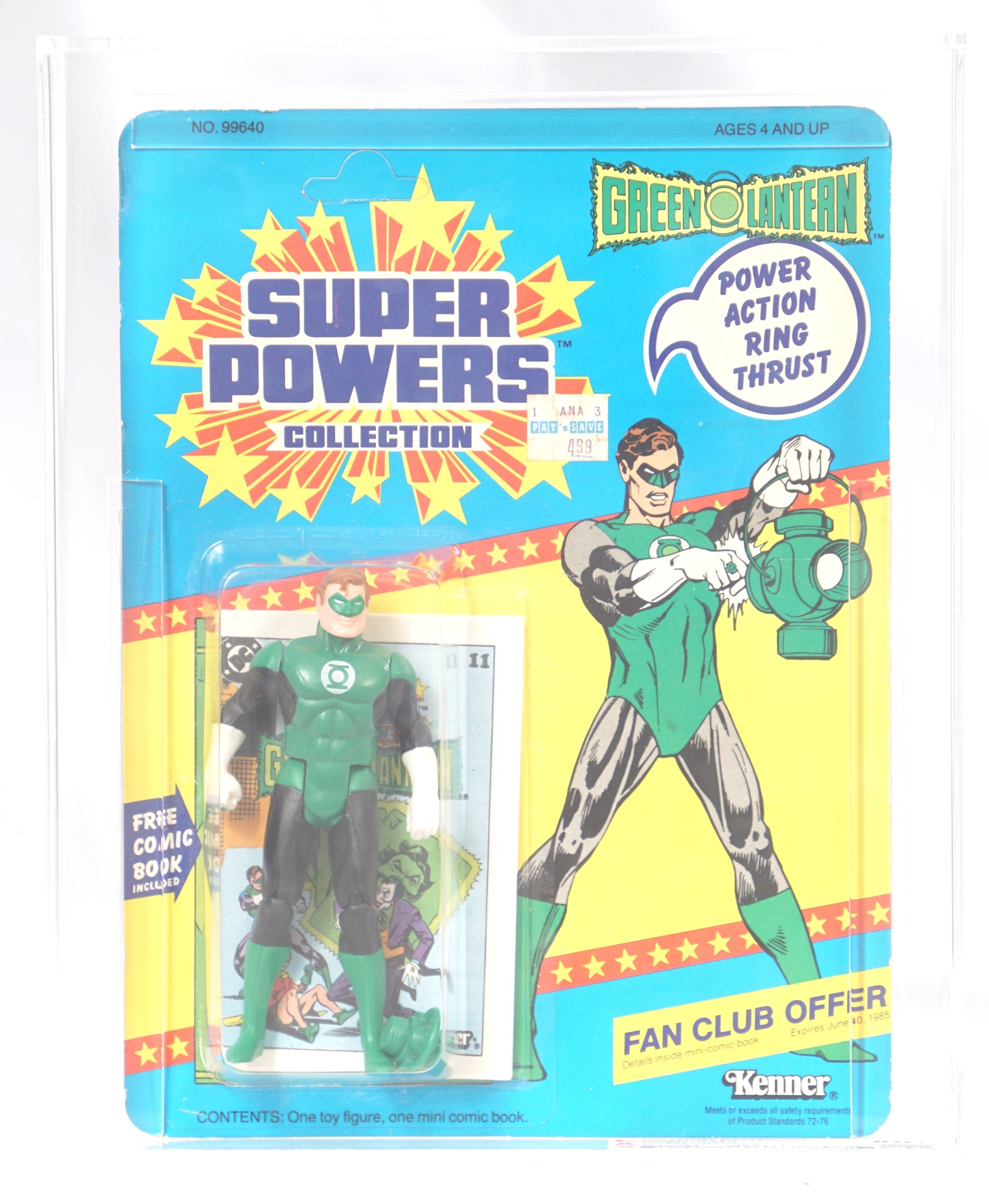 1984 Kenner Super Powers Carded Action Figure - Green Lantern