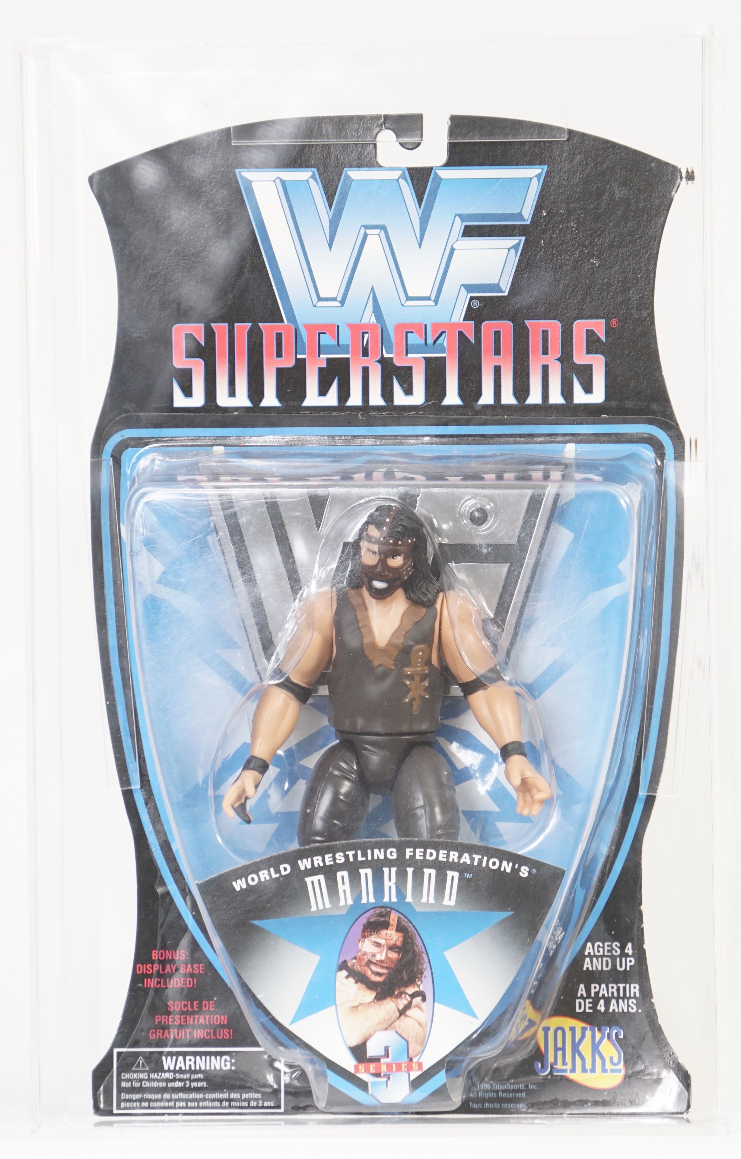 1996 Jakks Pacific WWF Carded Action Figure - Mankind