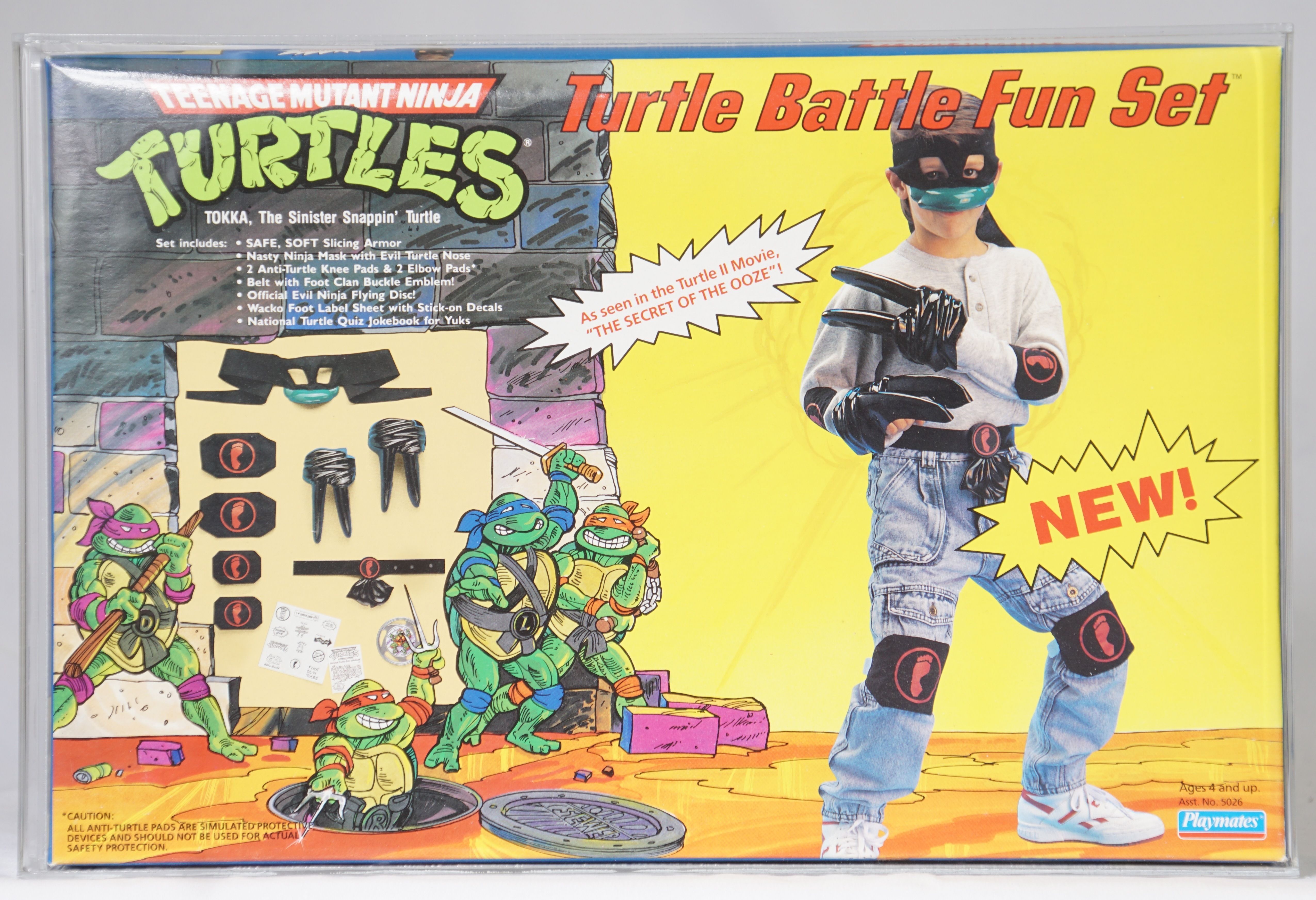 1991 Playmates Teenage Mutant Ninja Turtles Boxed Playset