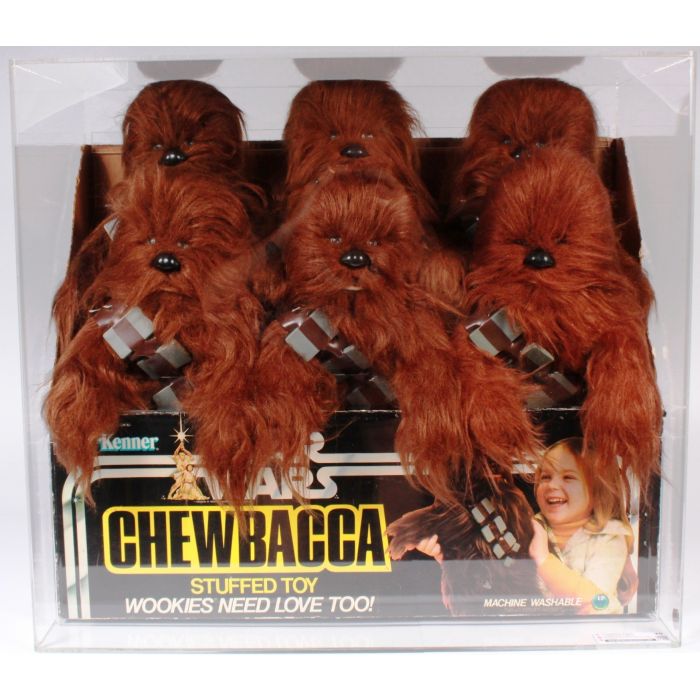 CUSTOM 1978 Kenner Star Wars Chewbacca Stuffed Toy Display Bin with Six  Plush Dolls