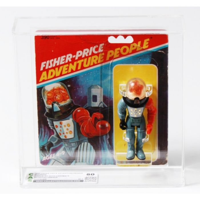 CUSTOM 1983 Fisher-Price Loose Adventure People & Cardback - Brainoid