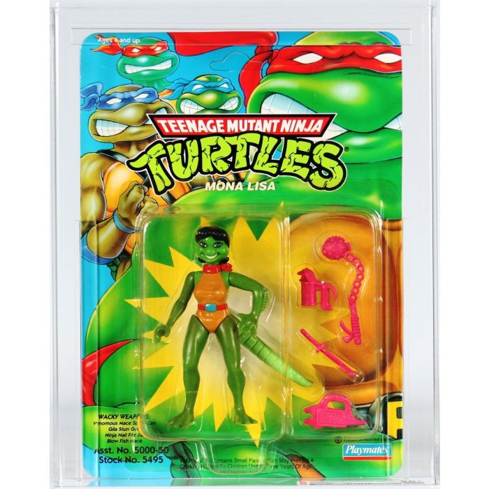 1992 Playmates Teenage Mutant Ninja Turtles Carded Action Figure - Mona Lisa