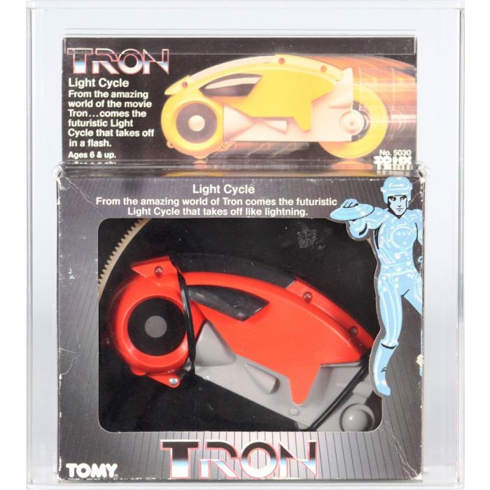 1982 Tomy Tron Boxed Vehicle - Light Cycle (Red)