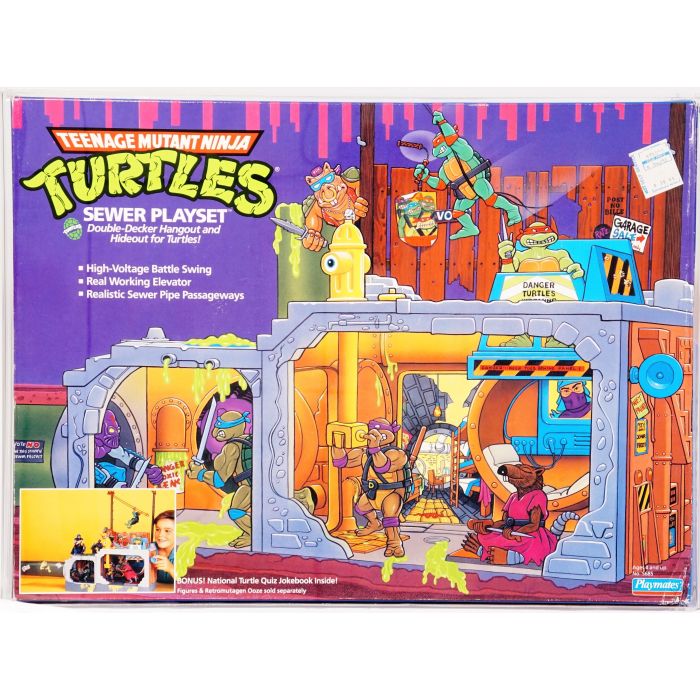 1989 Playmates Teenage Mutant Ninja Turtles Boxed Playset Sewer Playset