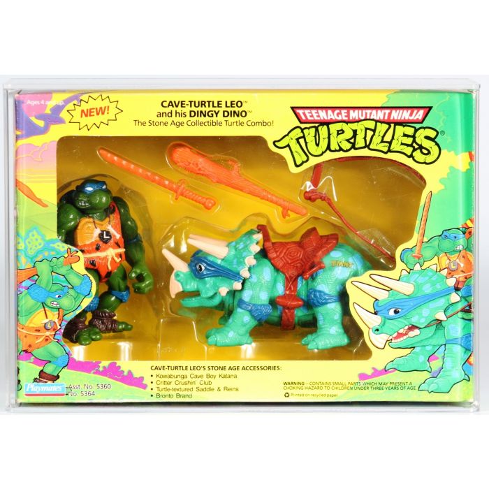 1993 Playmates Teenage Mutant Ninja Turtles Boxed Action Figure Cave Turtle Leo