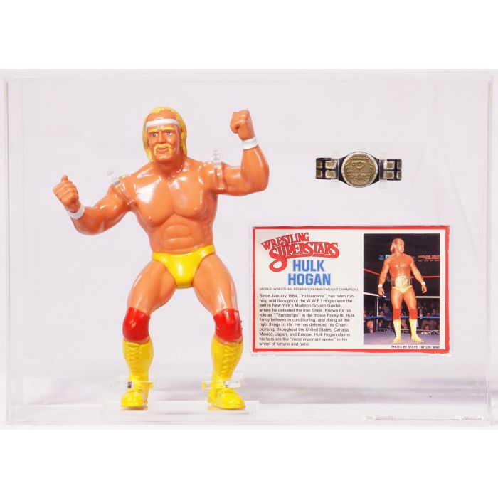 1984 LJN WWF Wrestling Superstars Loose Action Figure Filecard Hulk Hogan
