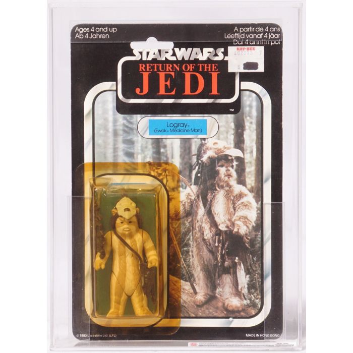 Star Wars Palitoy Carded Action Figure Logray Ewok Medicine Man