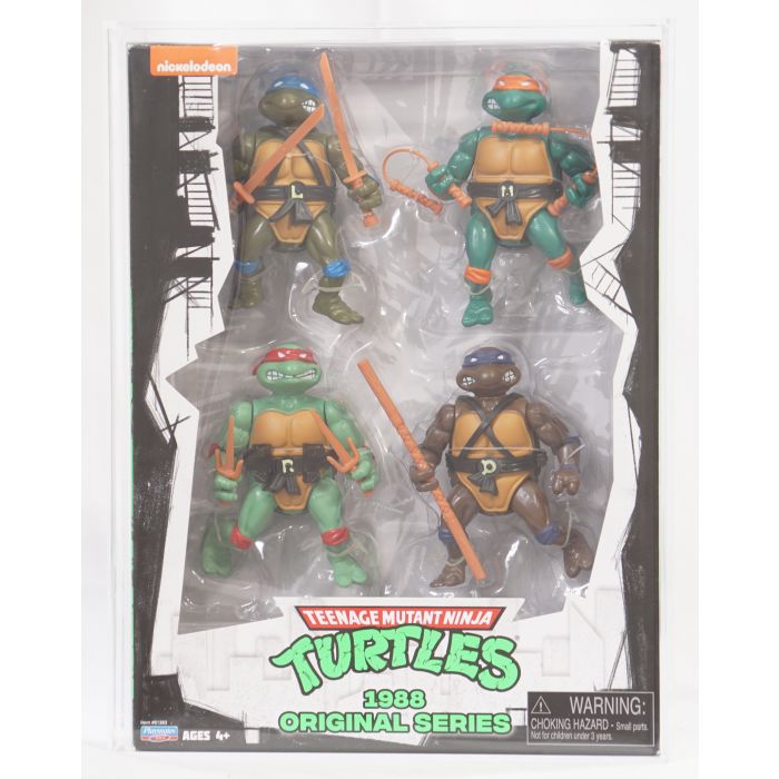 2019 Playmates Nickelodeon Teenage Mutant Ninja Turtles Boxed Action Figures 1988 Original Series 4 Pack