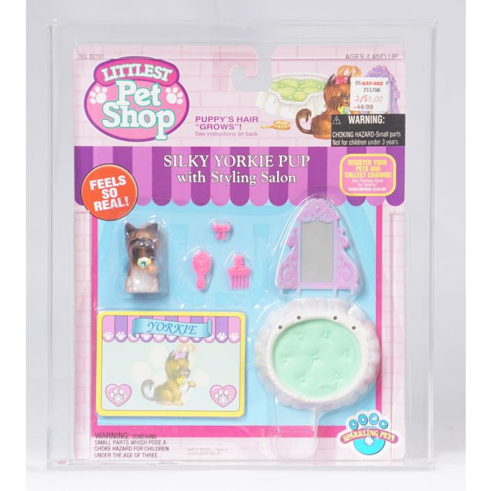 1994 Kenner Littlest Pet Shop Carded Toy - Silky Yorkie Pup