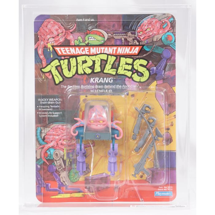 1989 Playmates Teenage Mutant Ninja Turtles Carded Action Figure Krang 14 Back