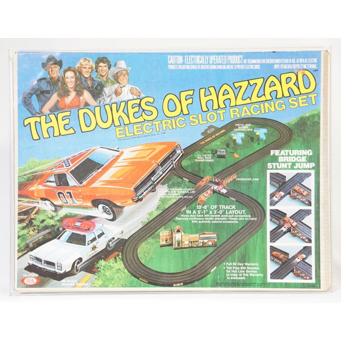 1981 Ideal The Dukes Of Hazzard Boxed Racing Set Electric Slot Racing Set