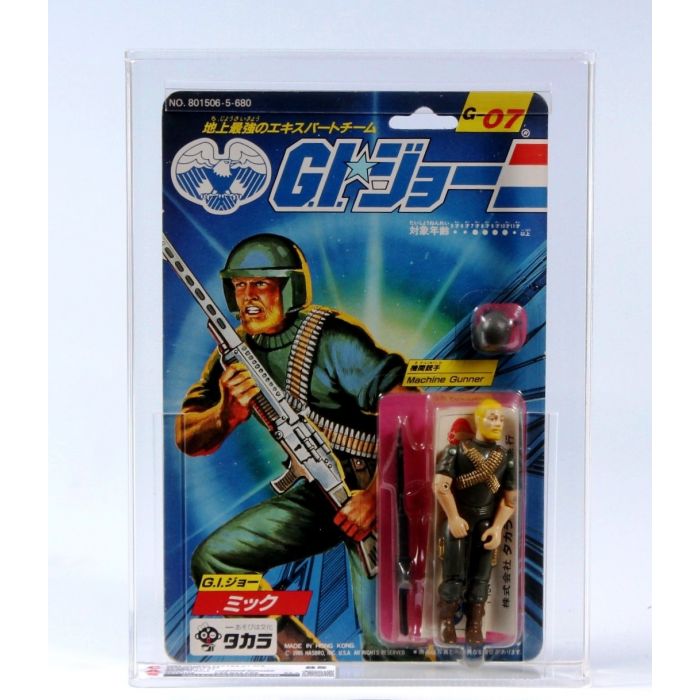 1986 Hasbro Takara G.I. Joe Carded Action Figure - Rock 'n Roll G-07