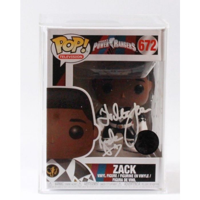 2018 Funko Pop Boxed Vinyl Figure - #672 Power Rangers Zak (Signed