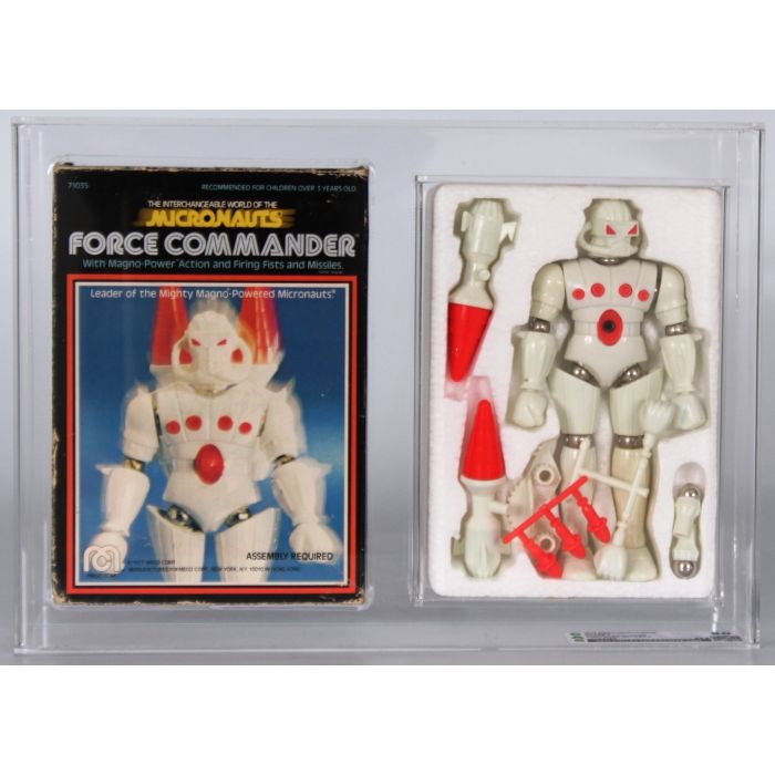 Figurine MC2 Mego Micronauts Force Commander Wengc – Vintage Italie – Boîte
