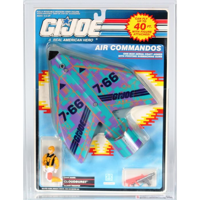 1991 Hasbro Joe Carded Air Commandos Cloudburst with Glider