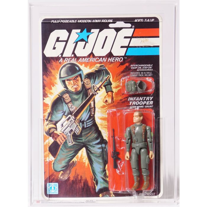 1982 Hasbro Joe Carded Action Figure Grunt