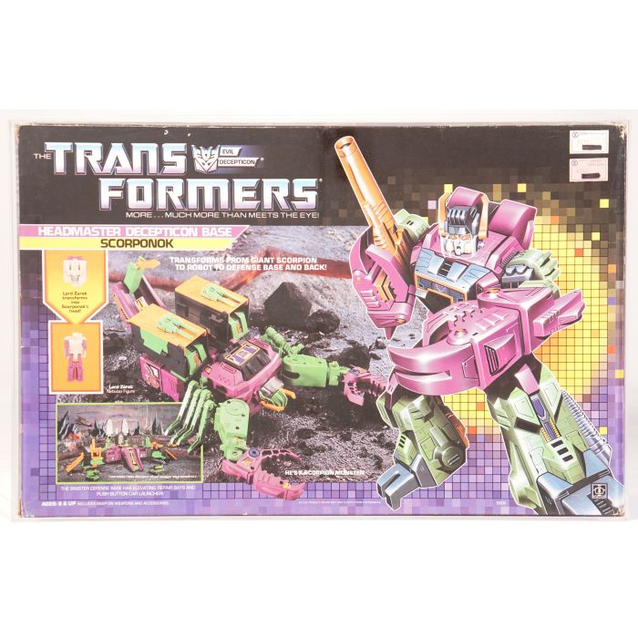 1987 Hasbro Transformers Boxed Headmaster Decepticon Base