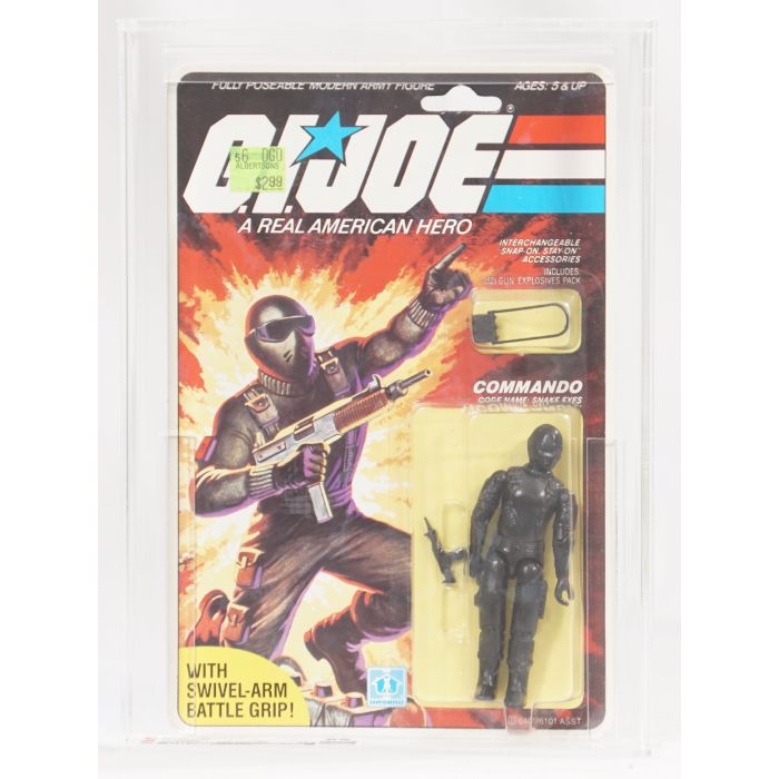 1982 Hasbro Joe Carded Action Figure Snake Eyes