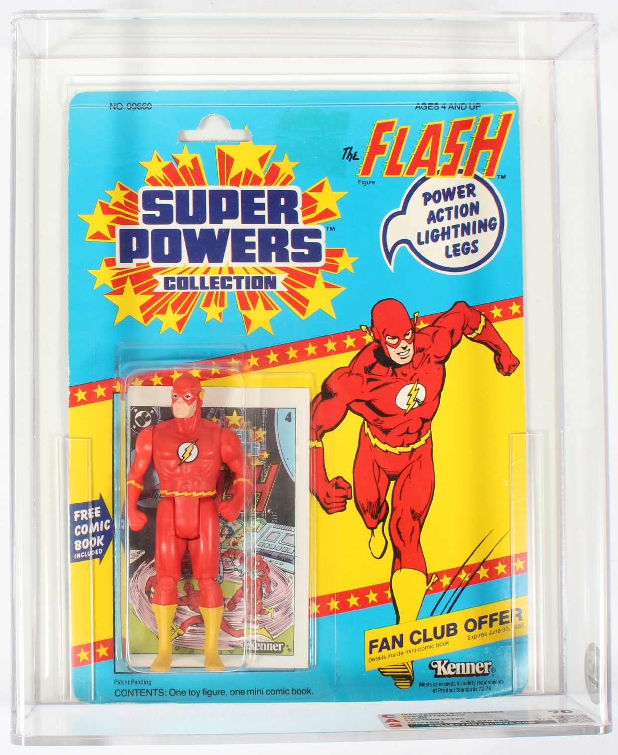 1984 Kenner DC Super Powers Flash Original Action Figure 4.5" Tall Power Action 