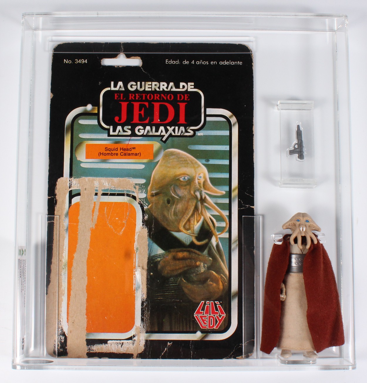 CUSTOM Lili Ledy Star Wars Cardback & Loose Figure - Squid Head