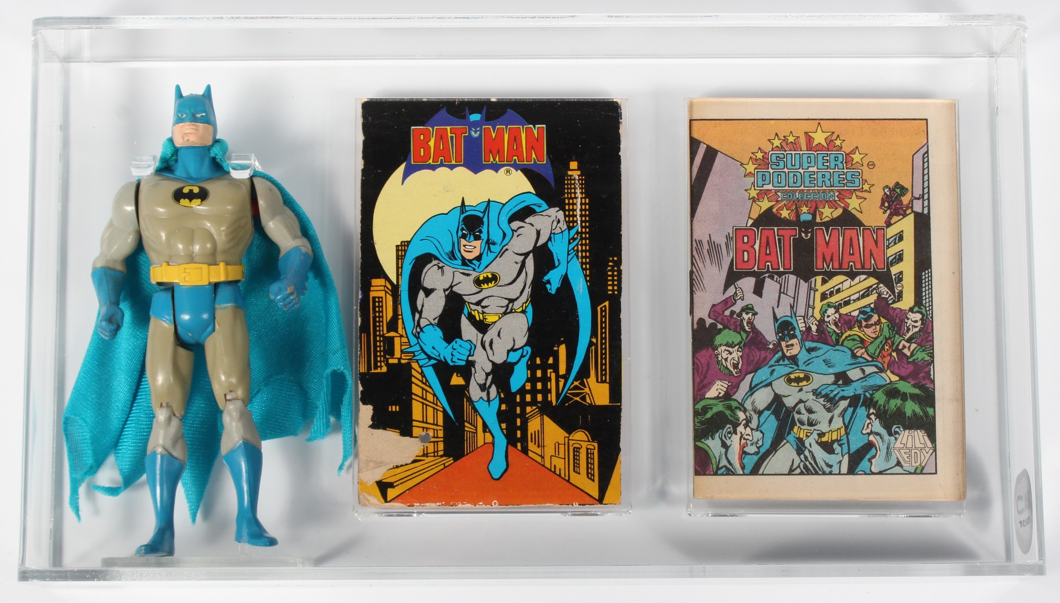 1983 Lili Ledy Super Powers Loose Action Figure - Batman with Comic & Bio  Card
