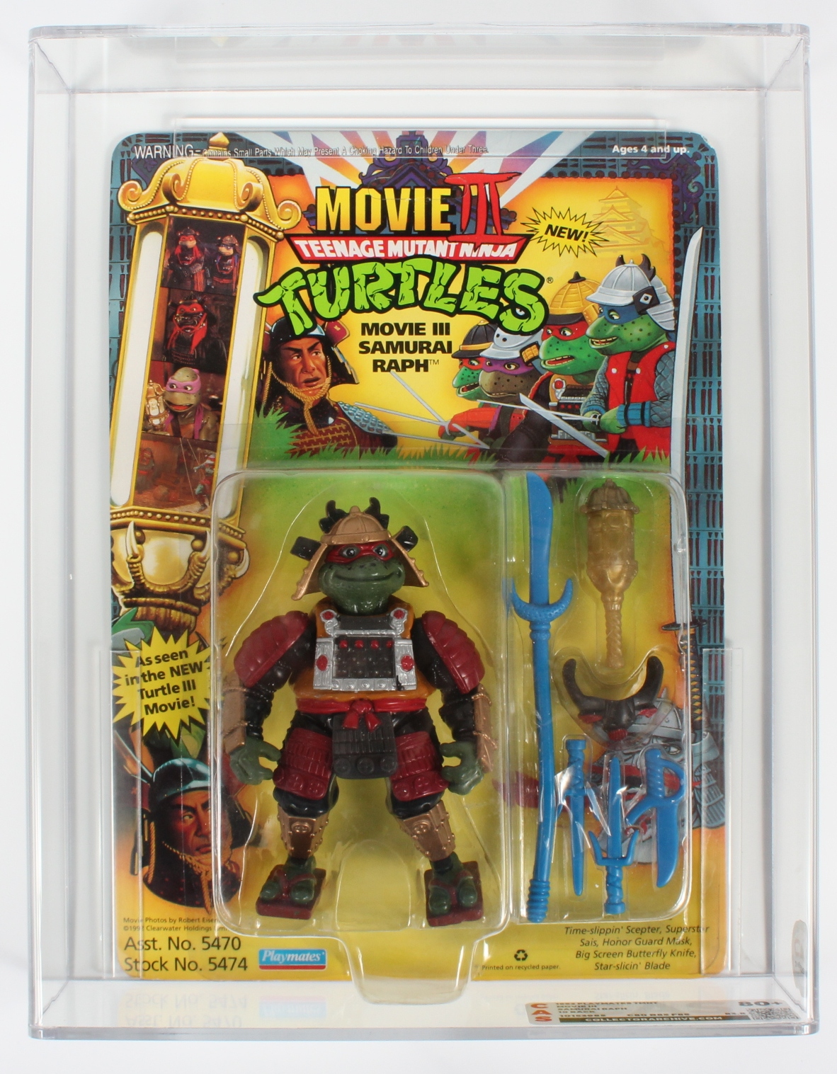 1993 Playmates Teenage Mutant Ninja Turtles Movie III Carded Action ...