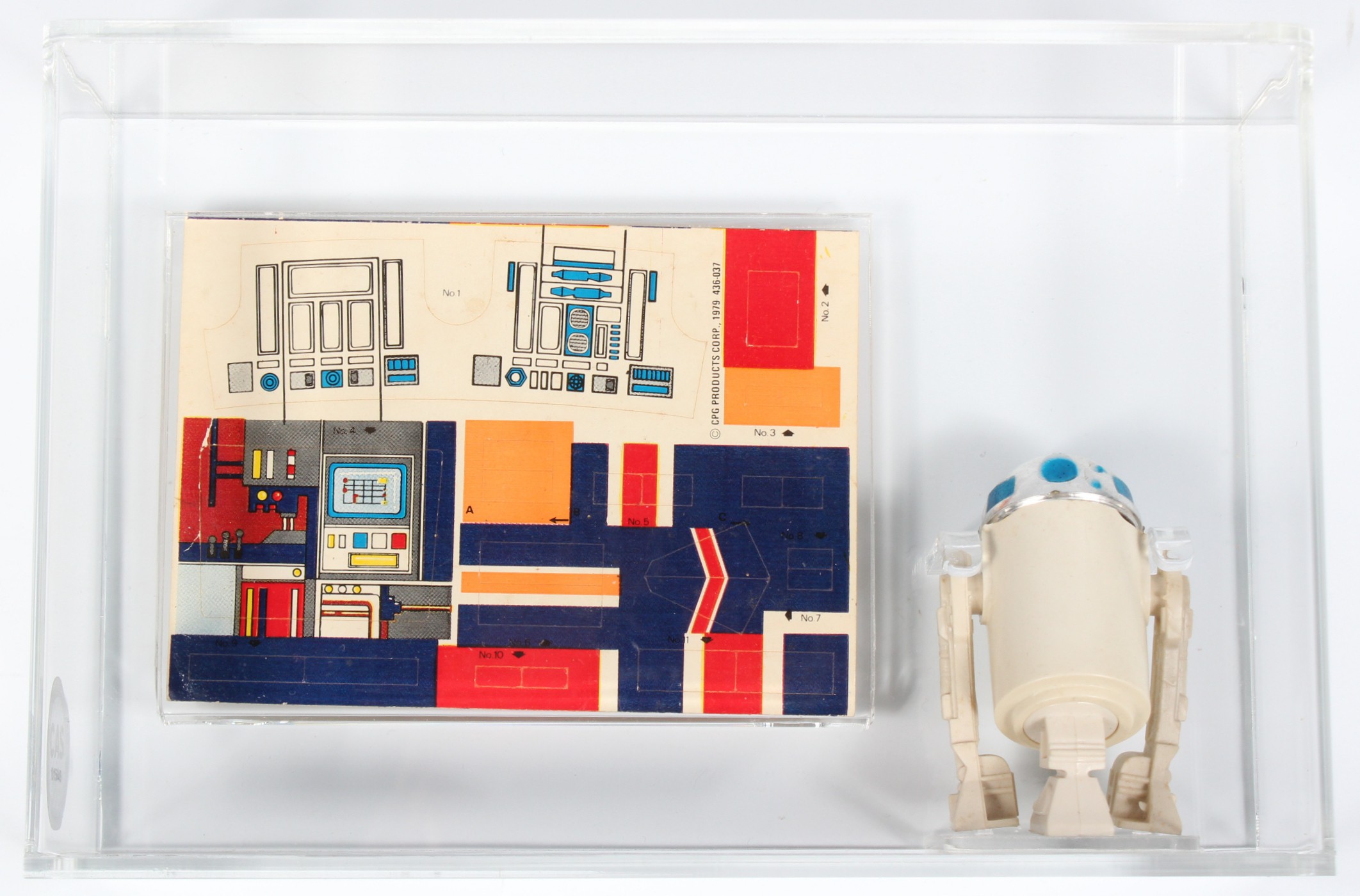 CUSTOM 1979 Star Wars Droid Factory Loose Action Figure - R2-D2 with Unused  Sticker Sheet