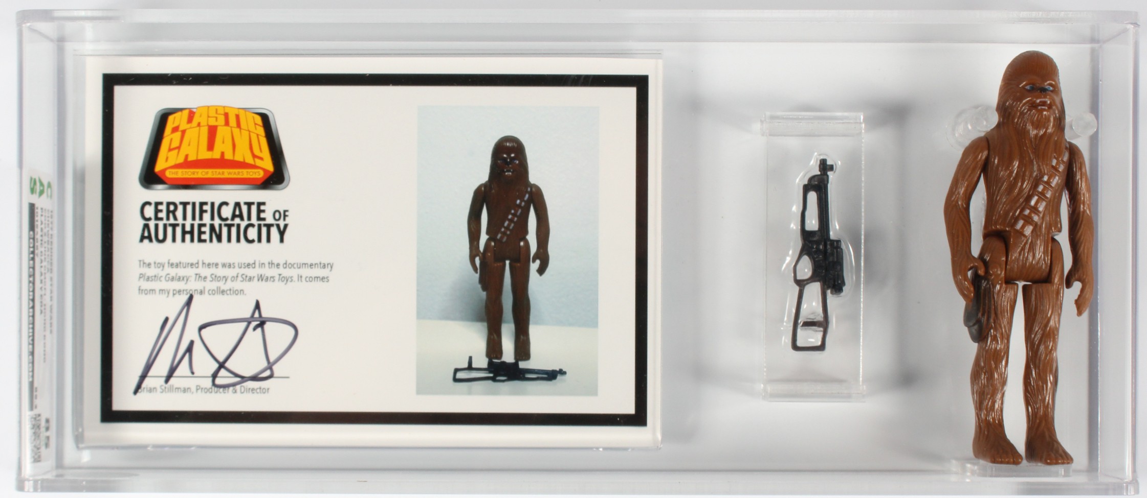 2014 Plastic Galaxy Documentary Film Used Action Figure & COA Chewbacca