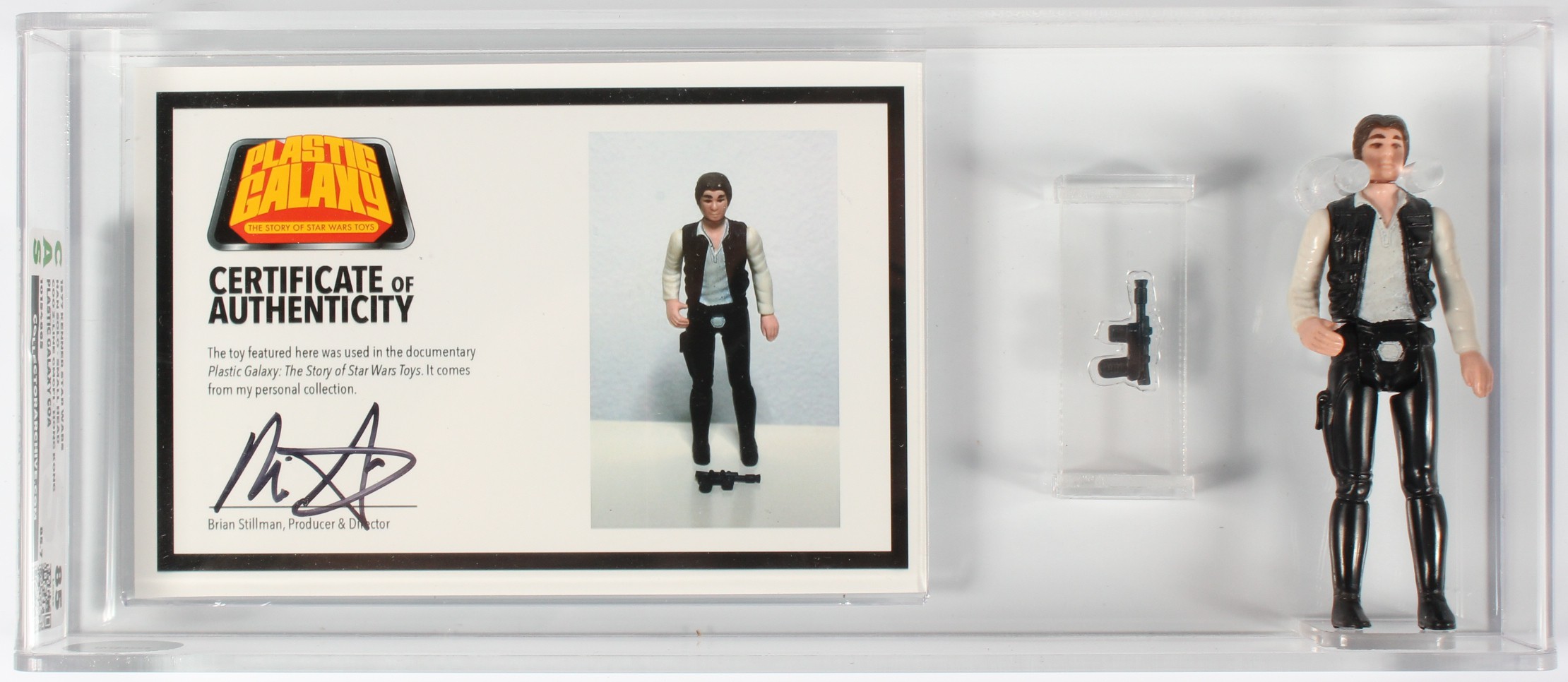 2014 Plastic Galaxy Documentary Film Used Action Figure & COA Han Solo