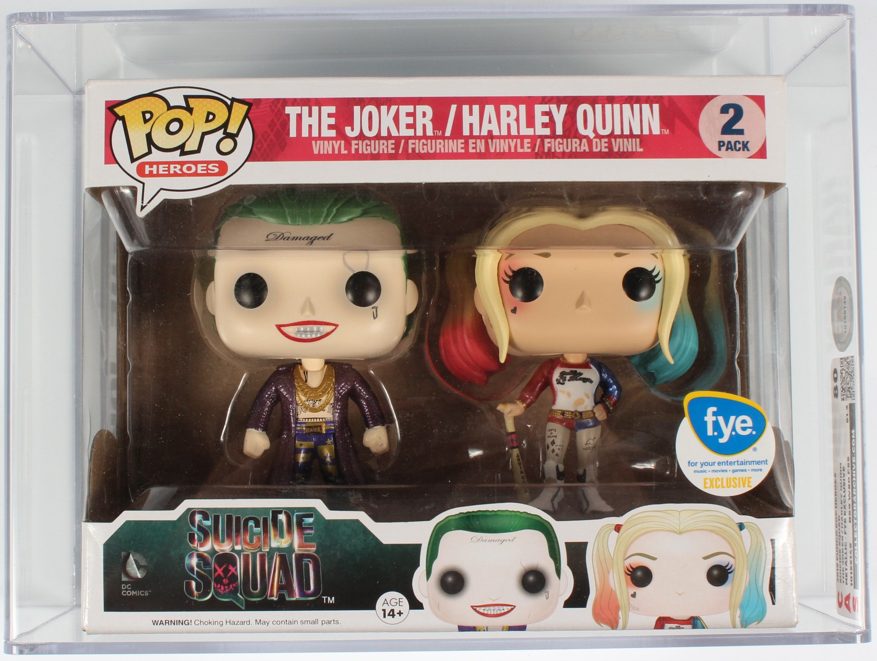 Funko Sucide Squad 3 3/4" Action Figures Joker & Harley Quinn MOC 