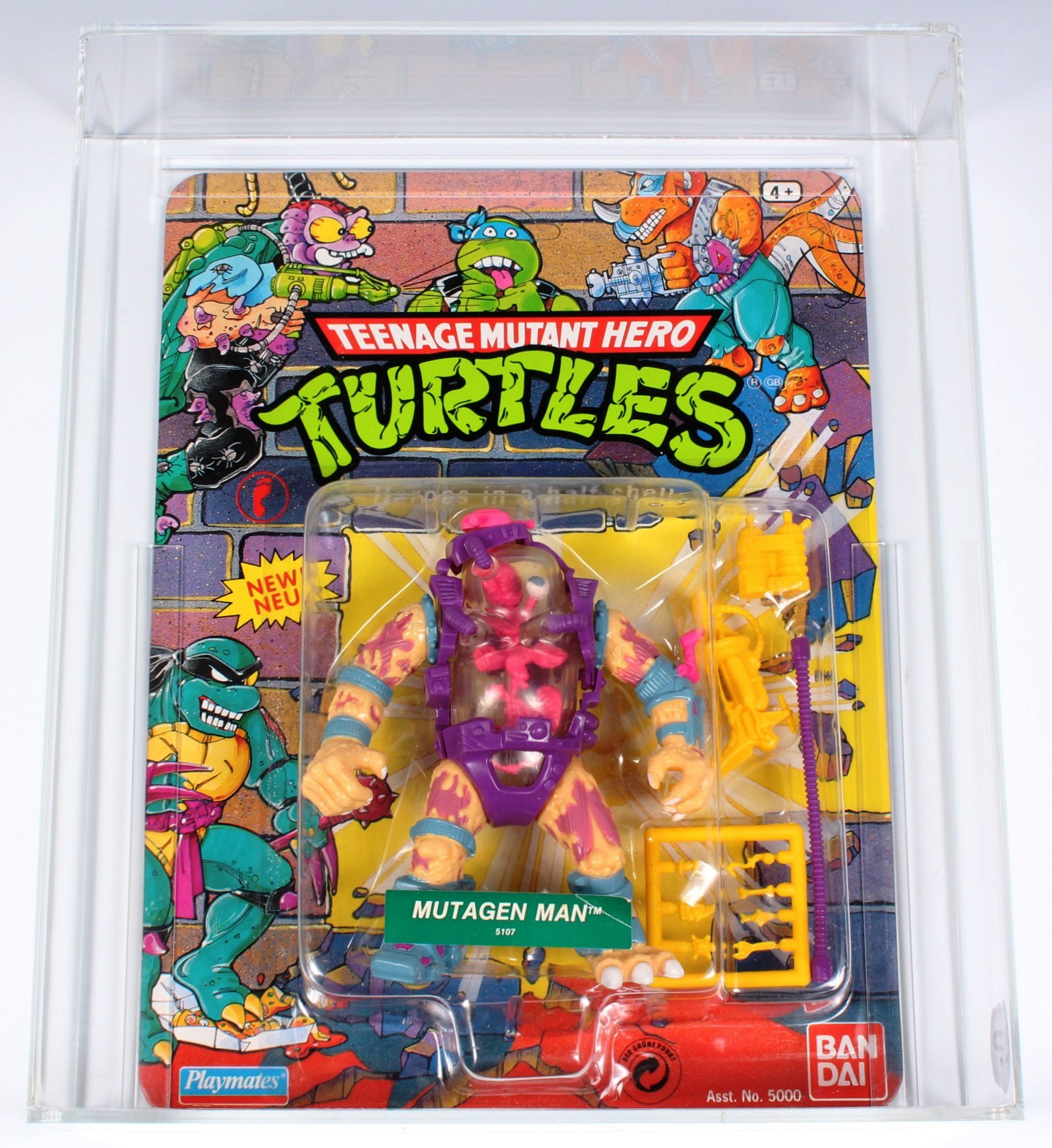 1990 Bandai/Playmates Teenage Mutant Ninja Turtles Carded Action Figure -  Mutagen Man