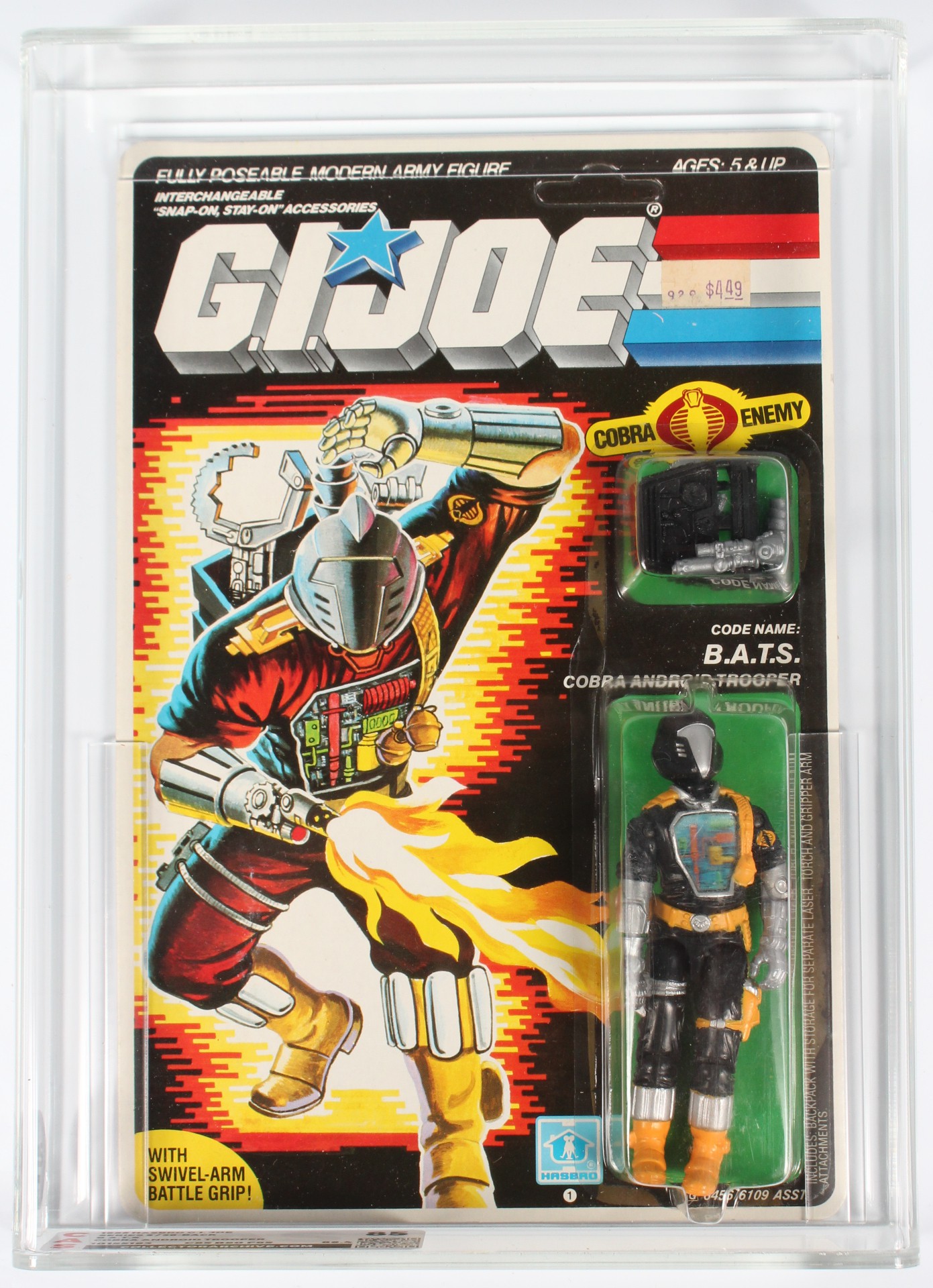 1986 Hasbro Gi Joe Carded Action Figure Bat 0886