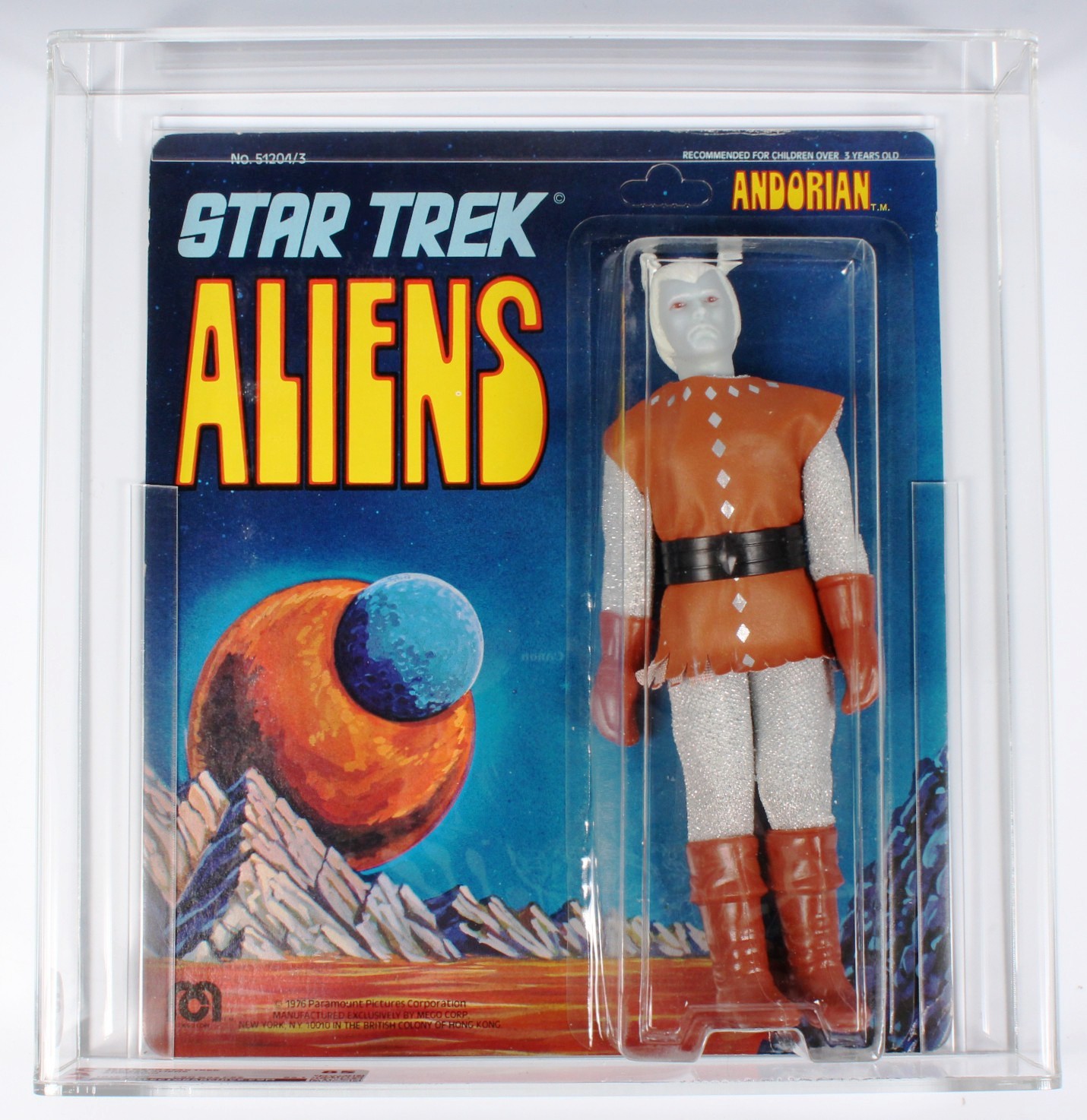 1976 Mego Star Trek 8 Inch Carded Action Figure Andorian